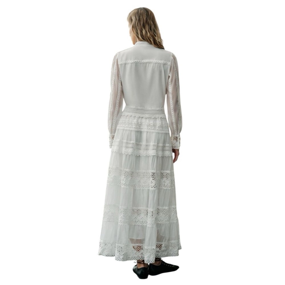 COMMENSE Lace Trim Tiered Skirt Set
COLOR - White two piece set NWT size Medium - Picture 3 of 15
